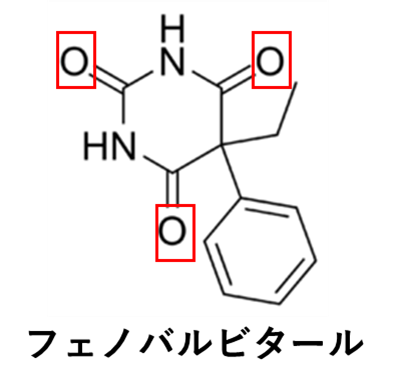 フェノバルビタールの構造