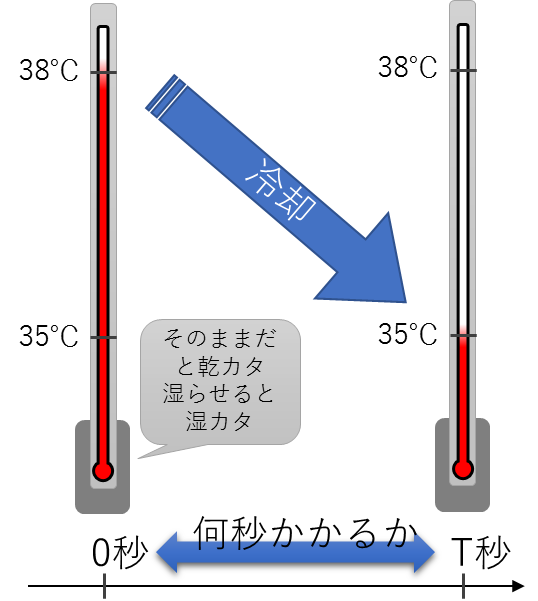 カタ温度計の測り方