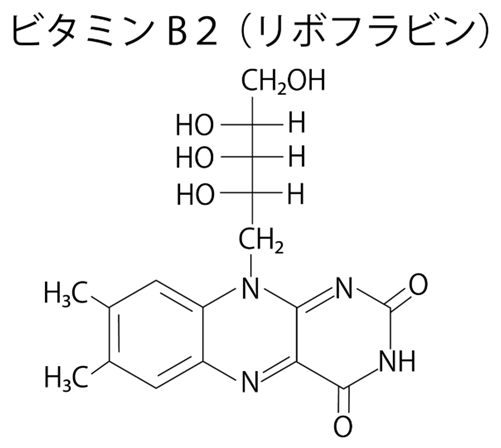 ビタミンB2の構造