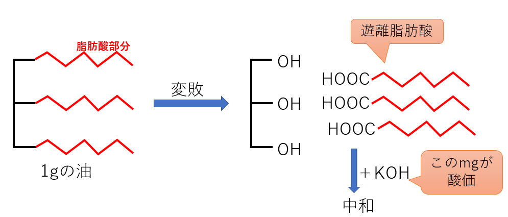 酸価のイメージ